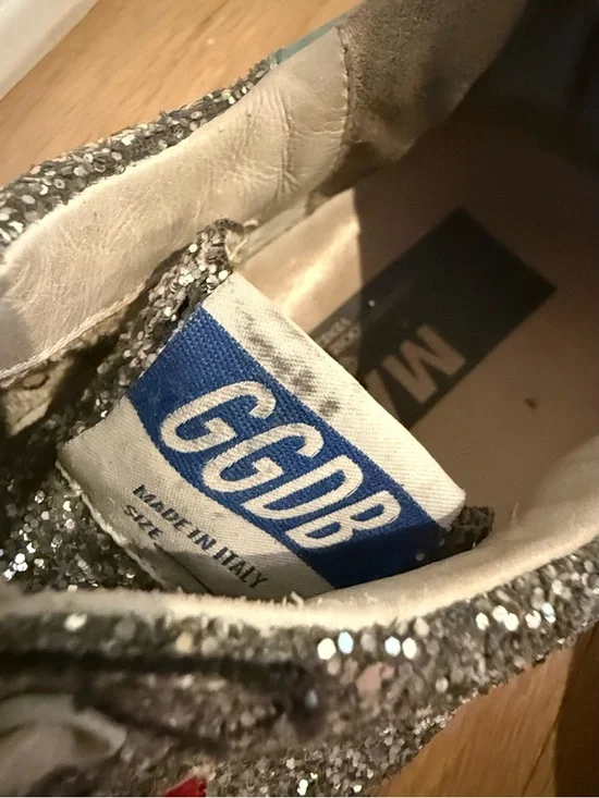 Golden Goose Women’s Superstar ‘Glitter Star’ Size 8 US - Picture 3 of 7
